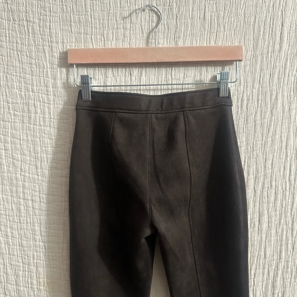 Spanx Faux Suede High Rise Flare Pull-on Trousers Sz xs
